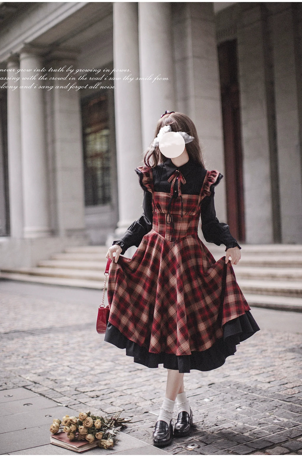 Madeleine - Classic Lolita JSK Suit Black Lolita Blouse and Coat - image 6