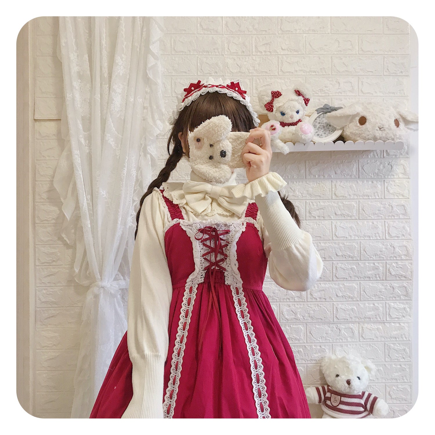 Sweet Lolita Woolen Sweater Multicolors - image 24
