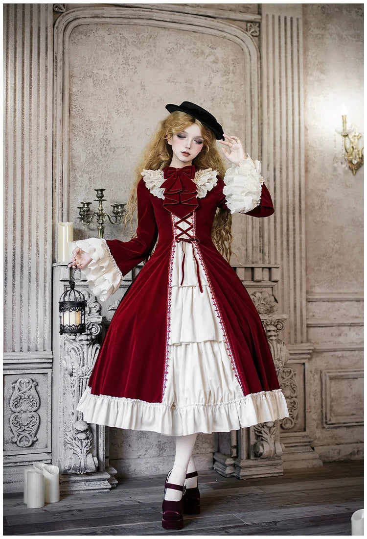 The Nutcracker - Winter Classic Lolita OP Dress, Front Opening and Accessories - image 17
