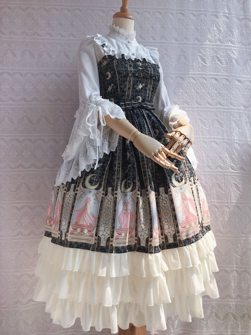 Constellation Printing Chiffon Lolita JSK Dress - image 15