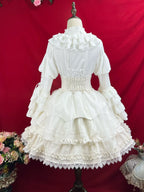 Good and Evil Angel - Gothic Lolita SK Set Retro Princess Sleeve Blouse - image 21