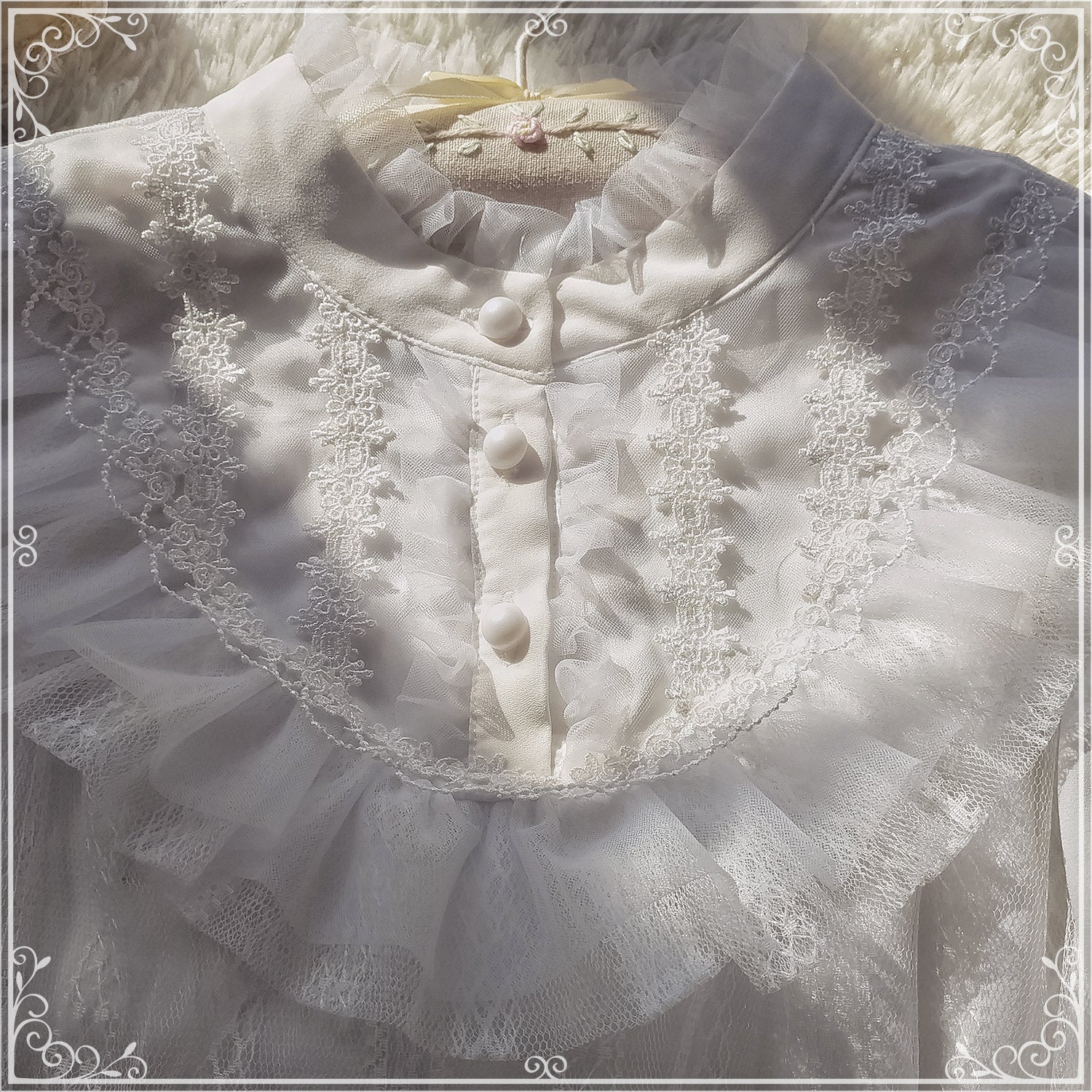 Alice's Cherry - Plus Size Lolita Shirt Chiffon Blouse - image 3
