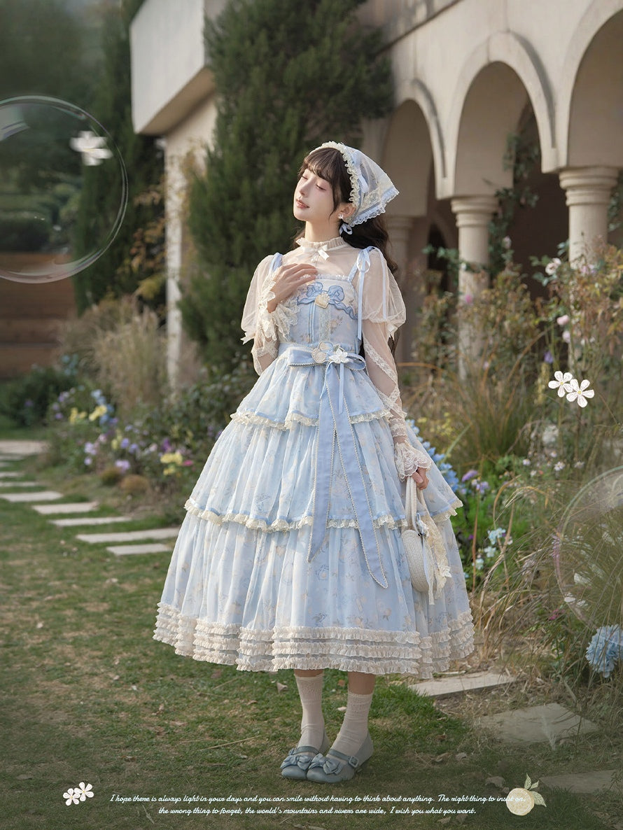 Lemon Soda Lolita JSK Long Dress Set - image 6