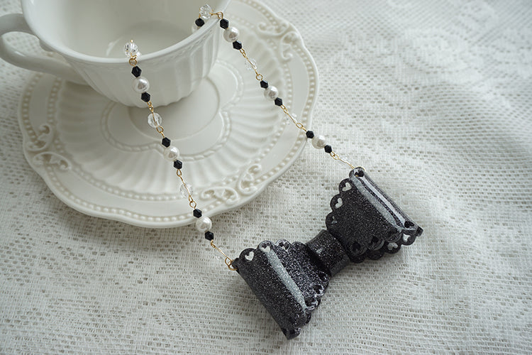 Sweet Lolita Bow Ring and Necklace - image 57