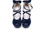 Sweet Lolita Heels Shoes Princess Tea Party Low Cut Shoes - image 3