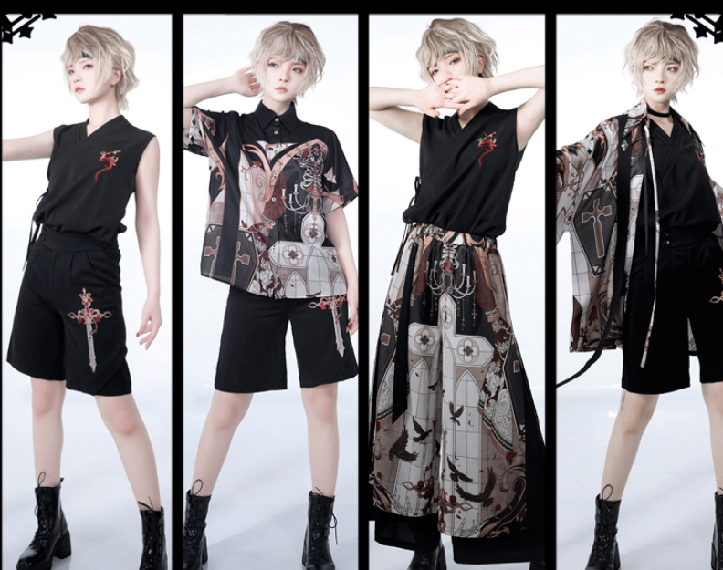 Night Instructions Printed Ouji Trousers - image 5