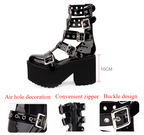 Gothic Lolita Punk Platform Boots Sandals - image 4