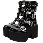 Gothic Lolita Punk Platform Boots Sandals - image 1