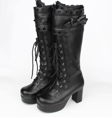 Sweet Multicolor Thick Heel Lolita Boots - image 14