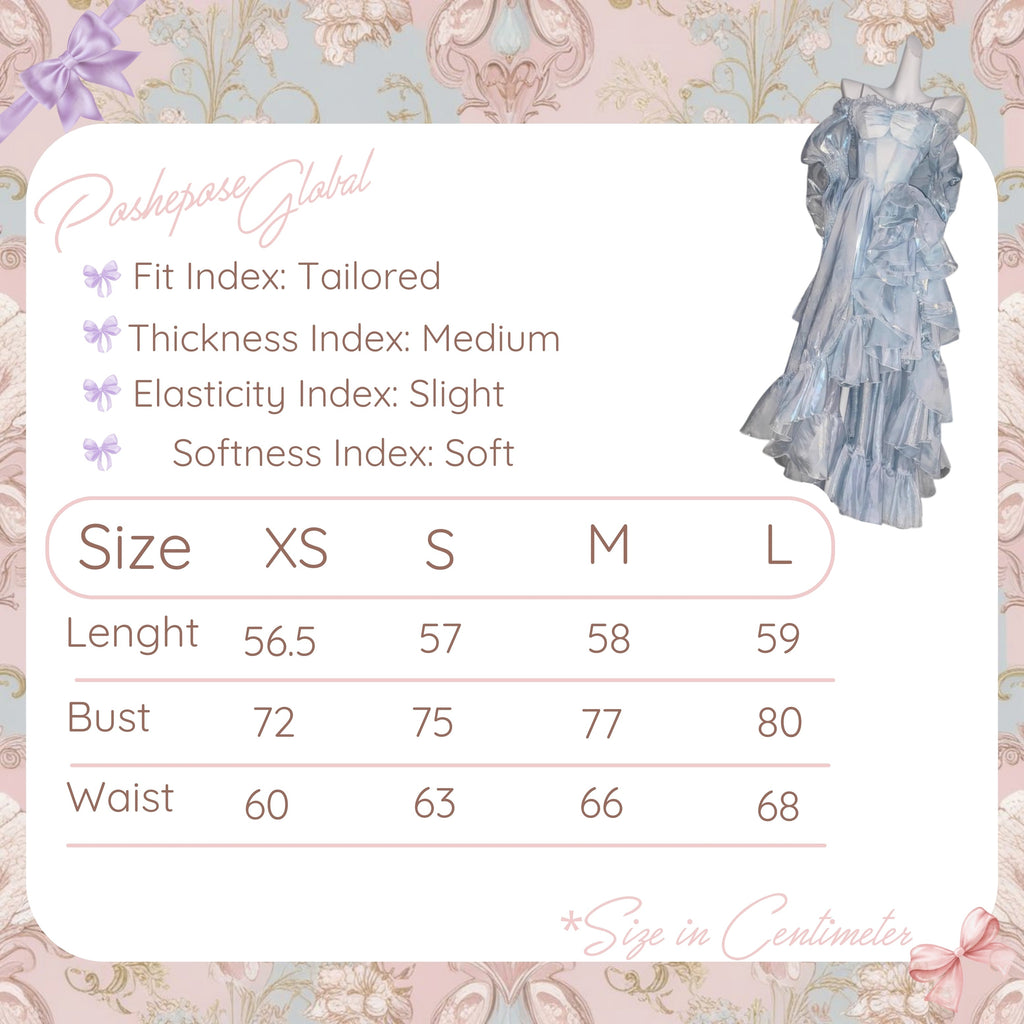 POSHEPOSE - Spiritual Light Dress Collection - official POSHEPOSE size chart