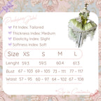 POSHEPOSE - Lily Aquarelle Dress - official POSHEPOSE size chart