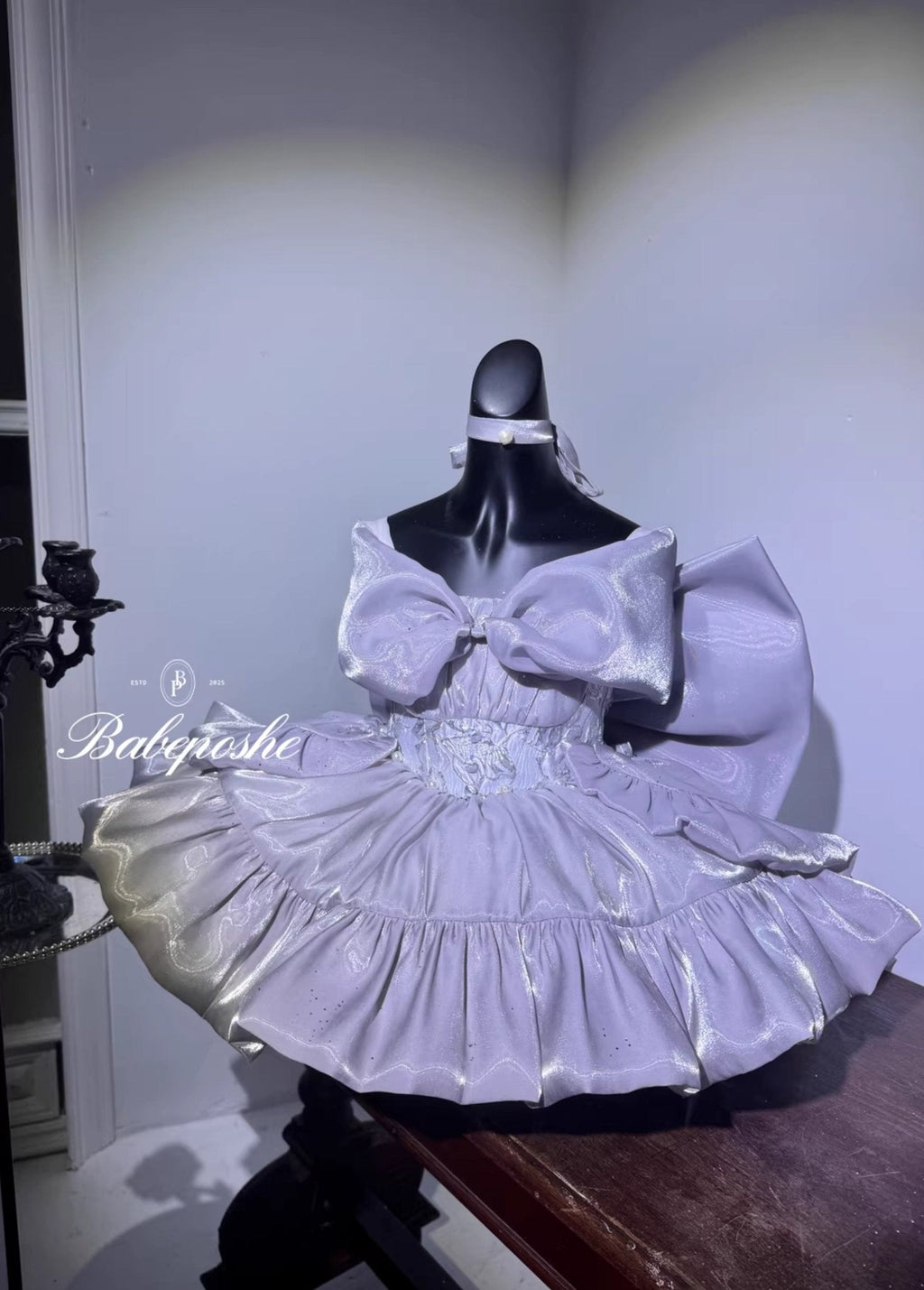 POSHEPOSE - Shining Moon Silver Dress - POSHEPOSE image 8