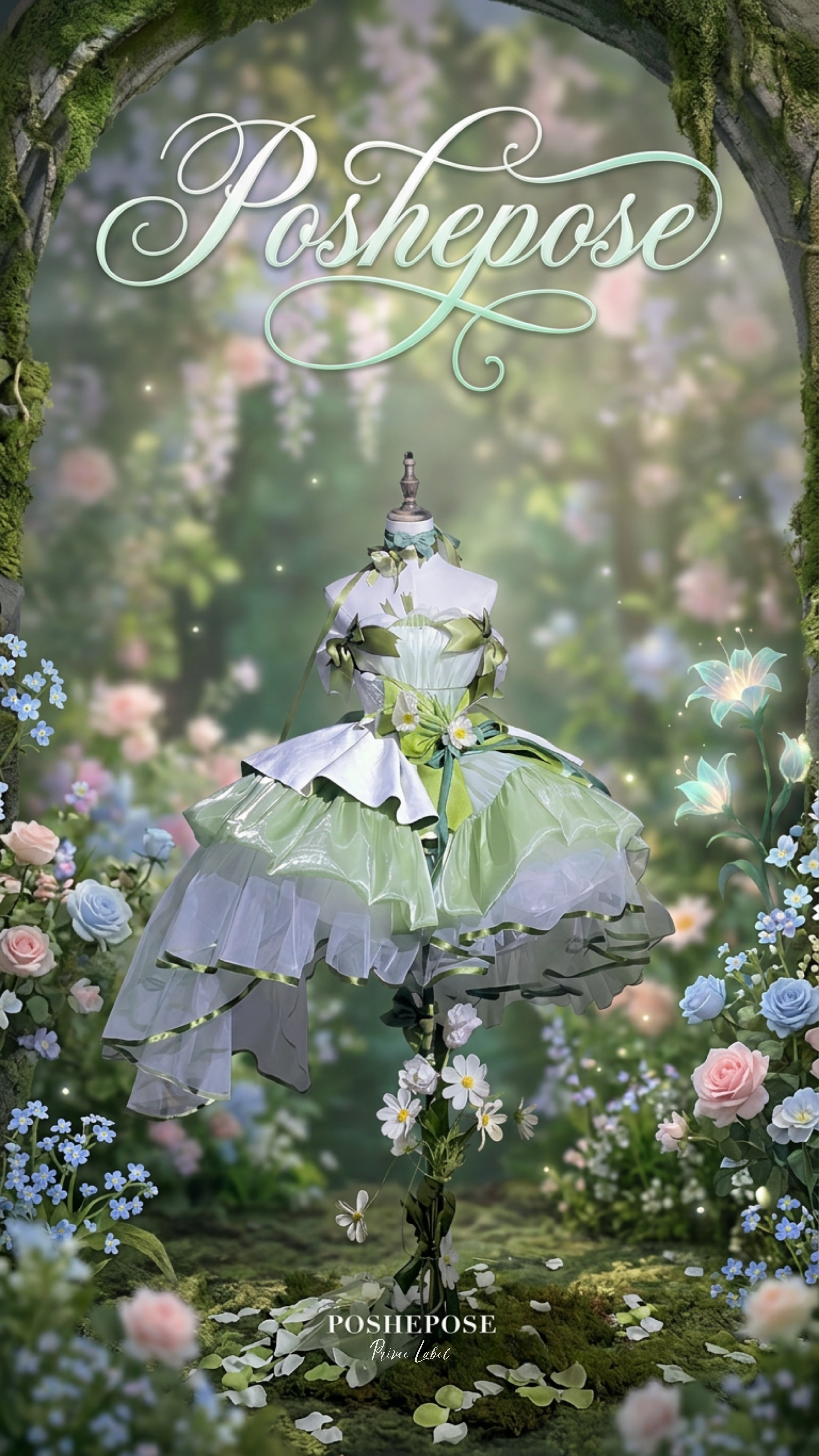 POSHEPOSE - Lily Aquarelle Dress - POSHEPOSE image 7