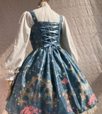 Peacock Cross - Printed Winter Classic Lolita JSK - image 6