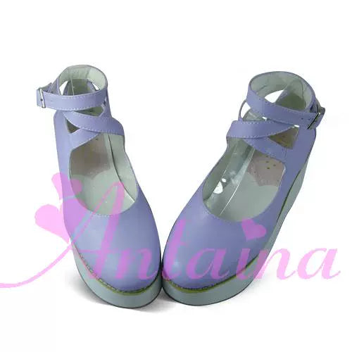 Punk Lolita High Platform Ankle-Strap Shoes - image 30