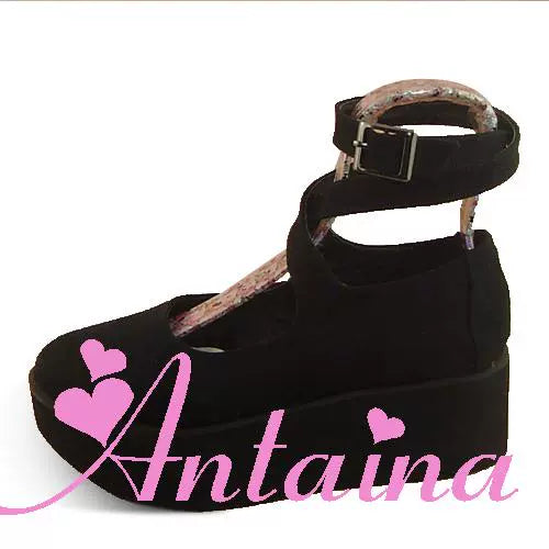 Punk Lolita High Platform Ankle-Strap Shoes - image 68
