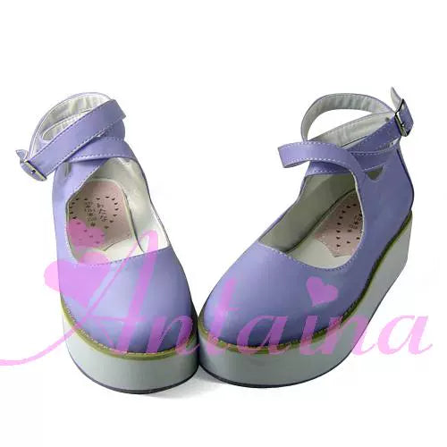 Punk Lolita High Platform Ankle-Strap Shoes - image 27