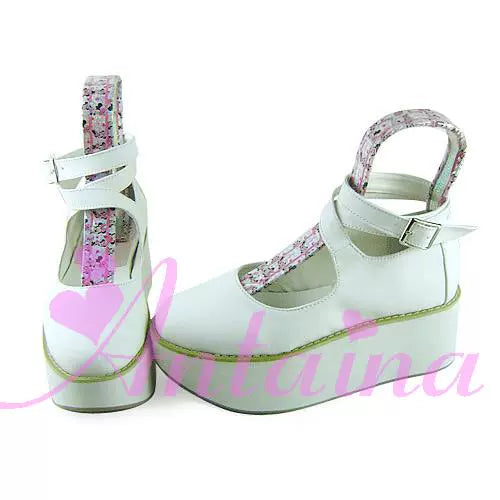 Punk Lolita High Platform Ankle-Strap Shoes - image 11