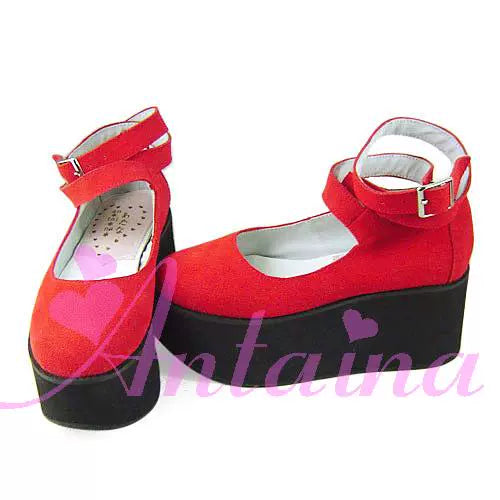 Punk Lolita High Platform Ankle-Strap Shoes - image 18