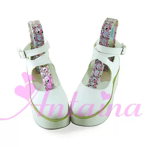 Punk Lolita High Platform Ankle-Strap Shoes - image 7