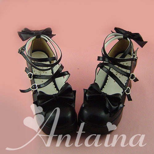 Lolita Bow Strap Shoes, Multicolors - image 60
