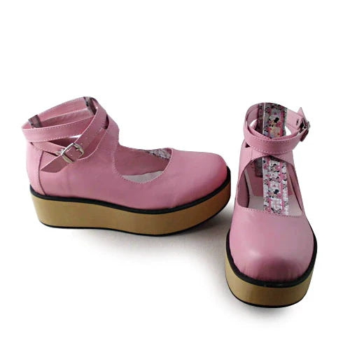 Punk Lolita High Platform Ankle-Strap Shoes - image 39