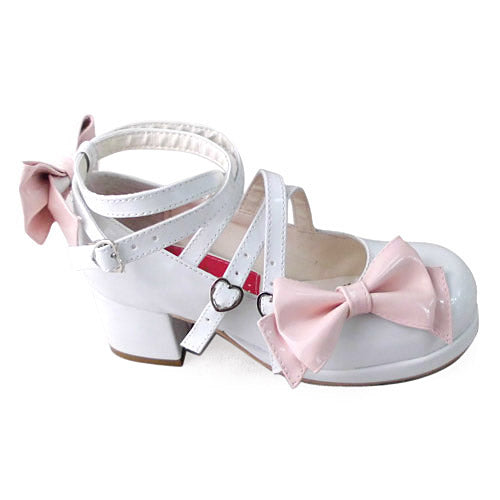 Lolita Bow Strap Shoes, Multicolors - image 4