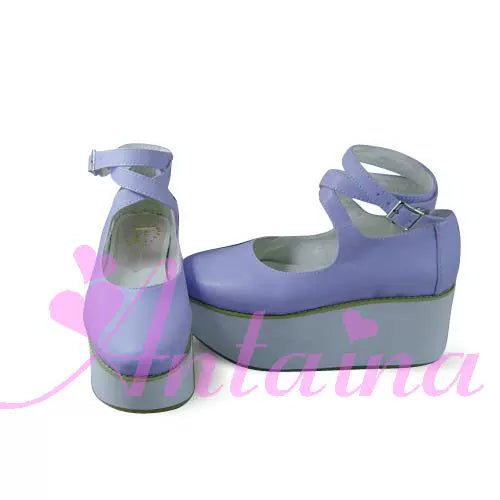 Punk Lolita High Platform Ankle-Strap Shoes - image 29