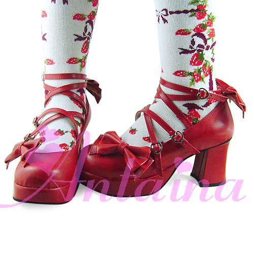 Lolita Bow Strap Shoes, Multicolors - image 40