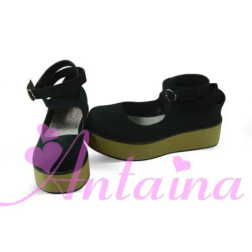 Punk Lolita High Platform Ankle-Strap Shoes - image 47