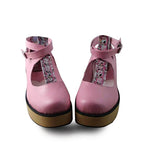 Punk Lolita High Platform Ankle-Strap Shoes - image 38