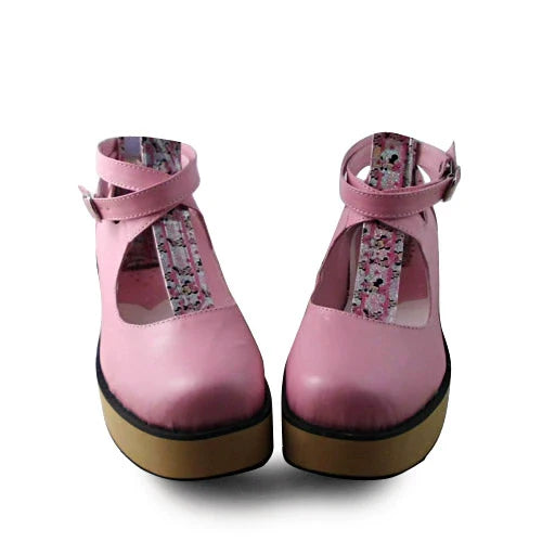 Punk Lolita High Platform Ankle-Strap Shoes - image 38