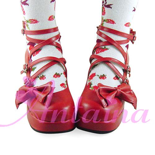 Lolita Bow Strap Shoes, Multicolors - image 41