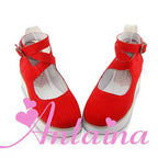 Punk Lolita High Platform Ankle-Strap Shoes - image 19