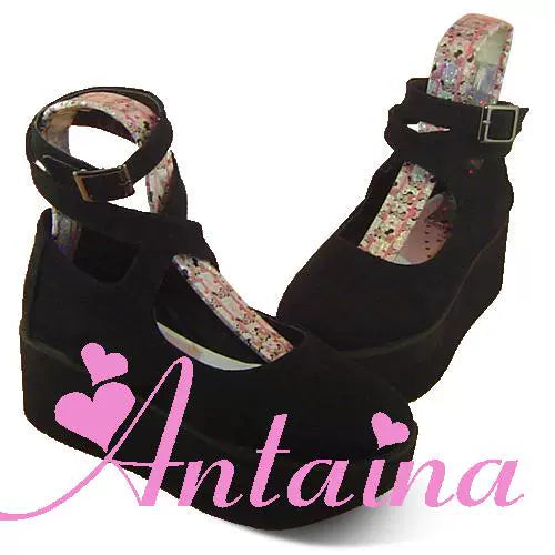 Punk Lolita High Platform Ankle-Strap Shoes - image 49