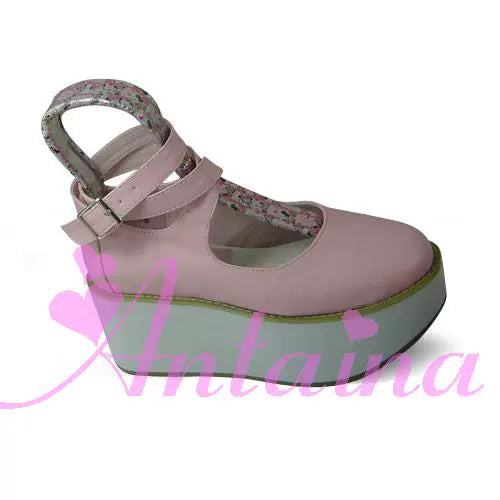 Punk Lolita High Platform Ankle-Strap Shoes - image 35