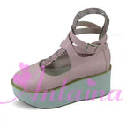 Punk Lolita High Platform Ankle-Strap Shoes - image 36