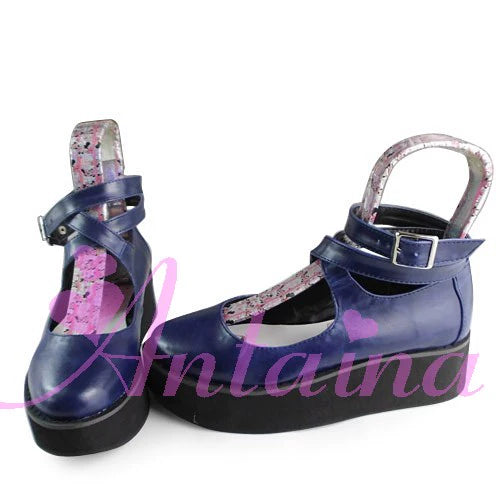 Punk Lolita High Platform Ankle-Strap Shoes - image 41