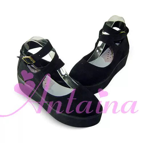 Punk Lolita High Platform Ankle-Strap Shoes - image 48