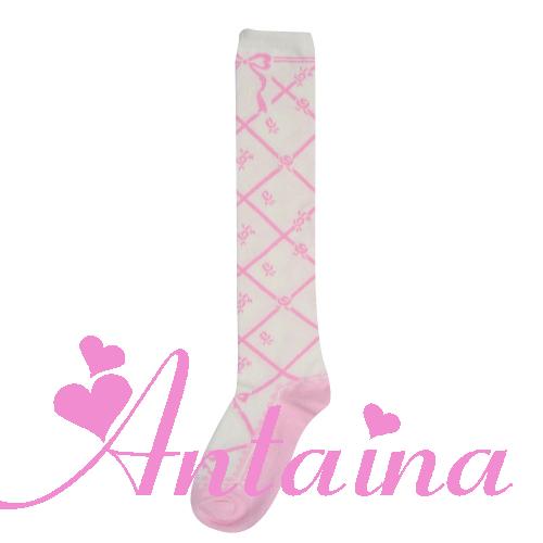 Sweet Cotton Lolita Socks Black White Pink - image 5