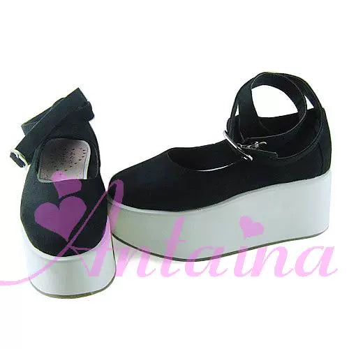 Punk Lolita High Platform Ankle-Strap Shoes - image 44