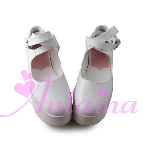 Punk Lolita High Platform Ankle-Strap Shoes - image 9