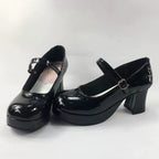 Antaina Punk Lolita Metal Cross Horseshoe Heels - image 3