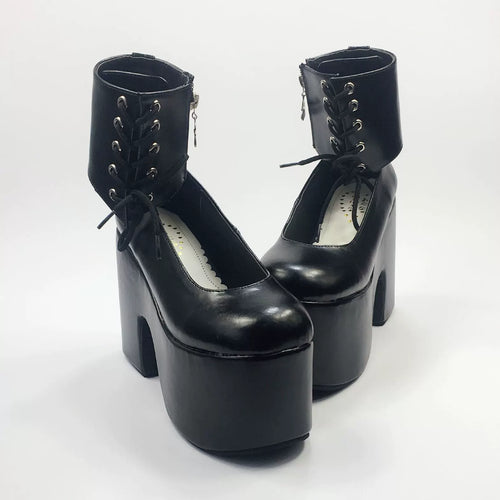 British Style High Platform Lolita Shoes - image 1