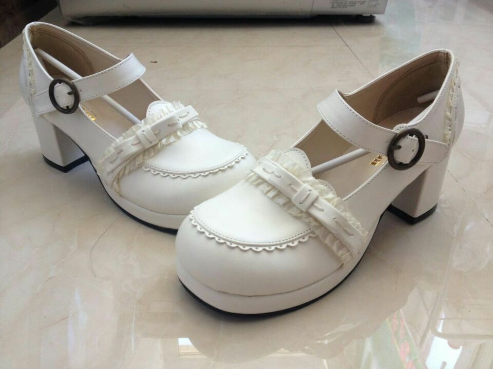 Bow Lace Customized Lolita Shoes - image 2