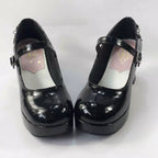 Antaina Punk Lolita Metal Cross Horseshoe Heels - image 4