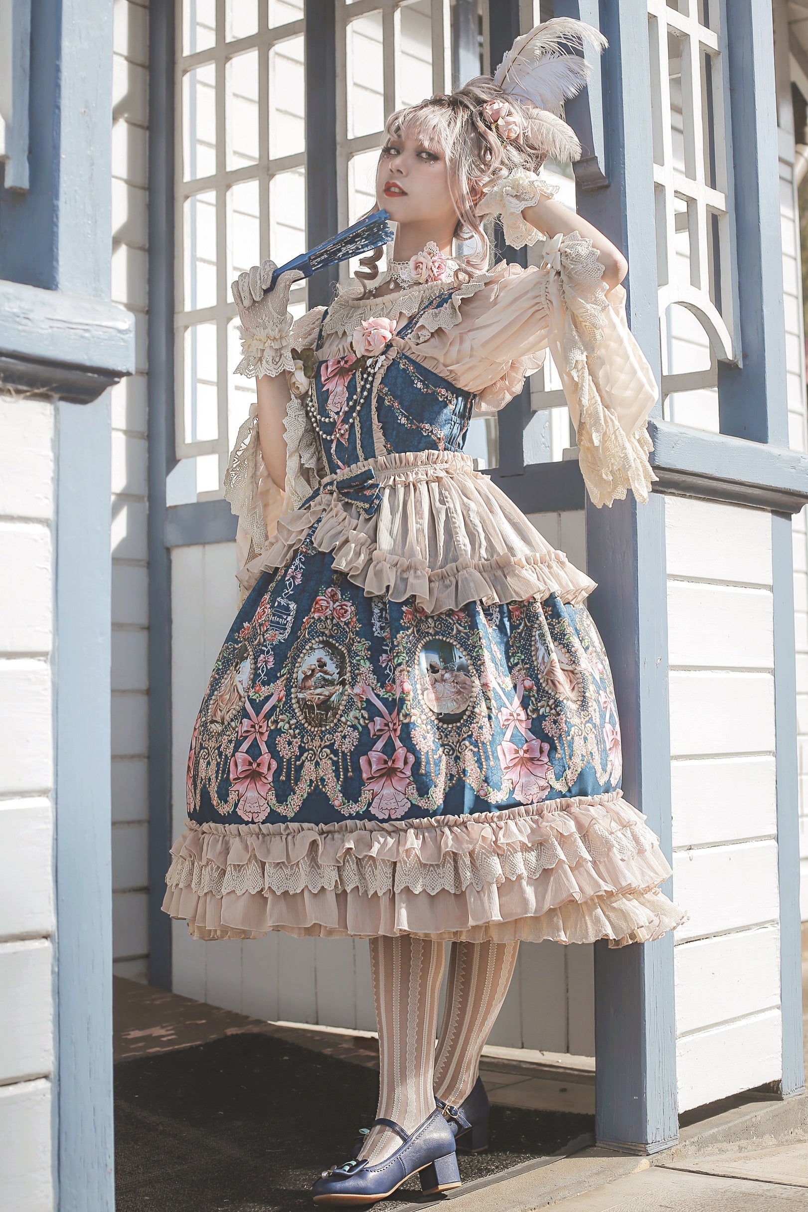 Fairytale Town Prom - Printed Tea Party Classic Lolita JSK Suit - image 25