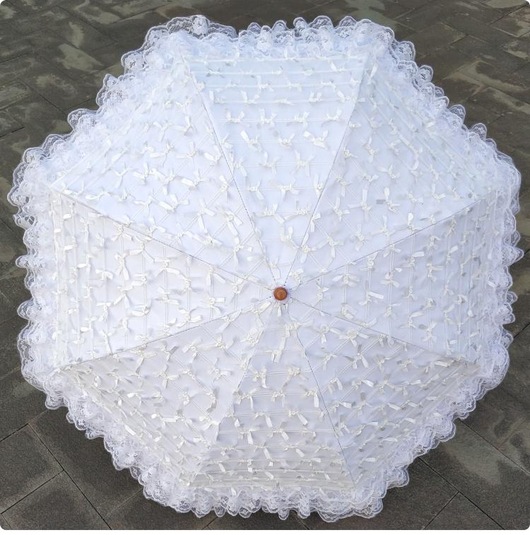 Foldable Sunscreen Princess Lolita Parasol with Bows - image 13