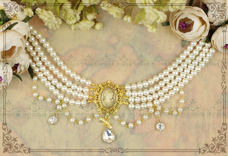 Classic Lolita Tiered Pearl Chain - image 3