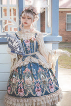 Fairytale Town Prom - Printed Tea Party Classic Lolita JSK Suit - image 22